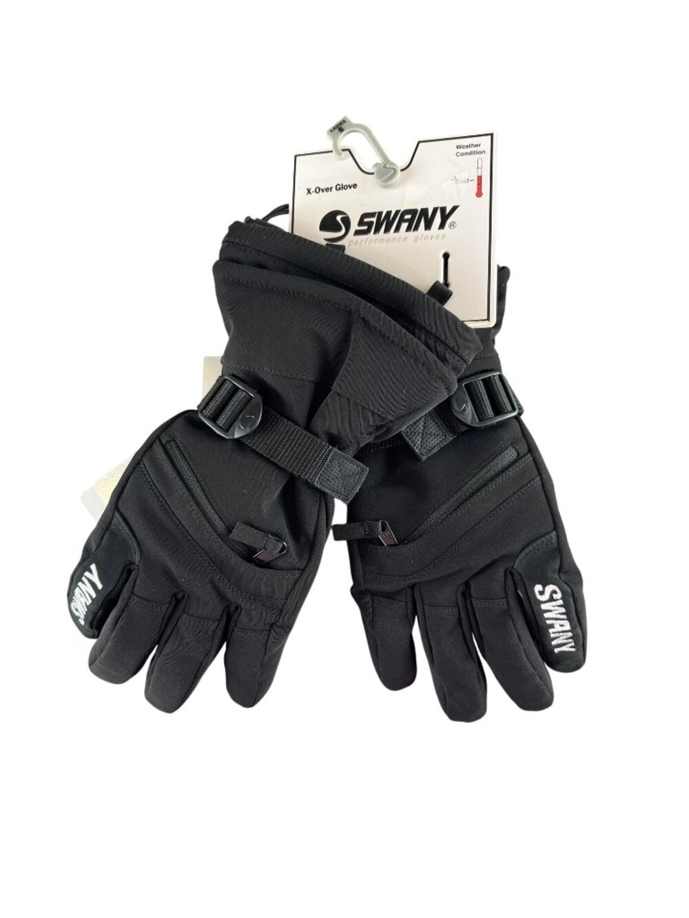 Swany X-Over Glove 2.2 Small Black Mens Waterproof Ski Snow Winter Gloves NWT